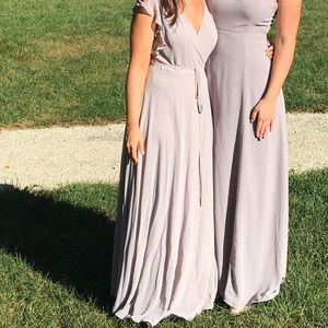 Lulus Gray Long Dress
